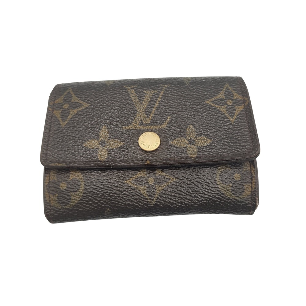 Louis Vuitton Monogram Canvas Porte Monnaie Billets Cartes Wallet Brown France